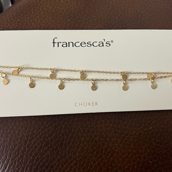 Francesca's Collections Jewelry - 🍒 Bundle 2 / $20 - NWT Francesca's gold tone double layer choker necklace